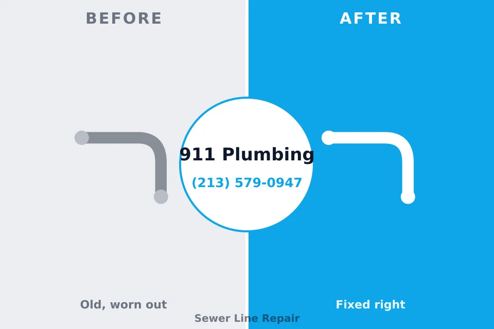 Before and after: plumbing repair Kibler, AR